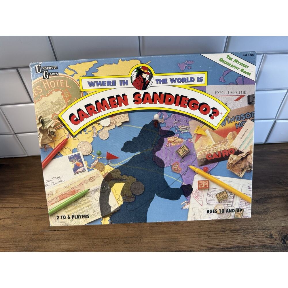 1992 Where in the World is Carmen Sandiego Complete Game University Games